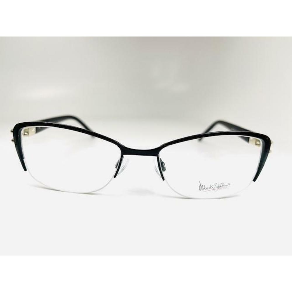 New Roberto Steffani RSS-159 Col.90 Black & Gold Eyeglasses 54/18/140